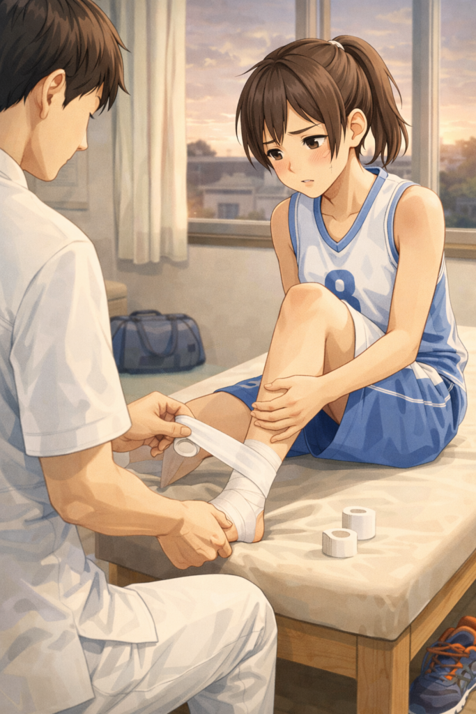 学生の早朝テーピングについて｜部活・大会前のコンディションを守るために